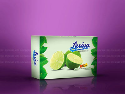 fruity lemon soap box design